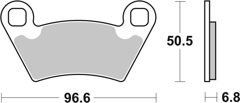 BREMB BRAKE PADS 07PO07SD SINTER METAL