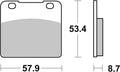BREMB BRAKE PADS 07SU06SP SINTER METAL
