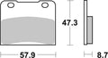 BREMB BRAKE PADS 07SU0707 ORGANIC
