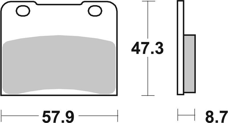 BREMB BRAKE PADS 07SU0707 ORGANIC