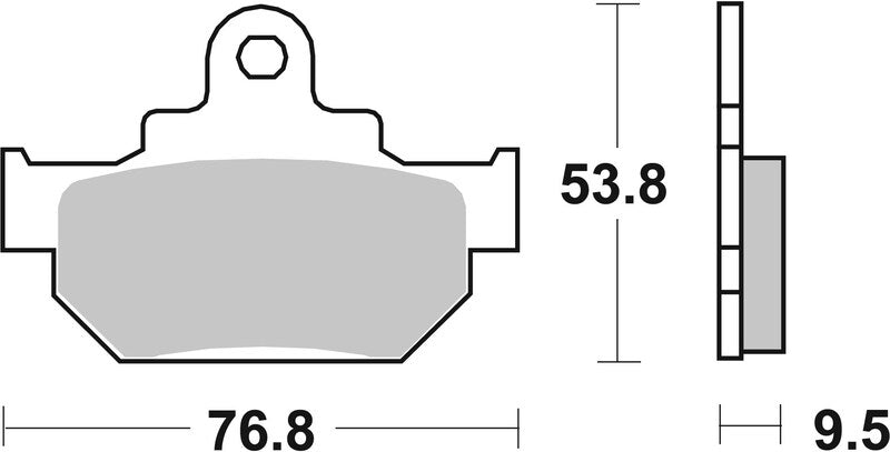 BREMB BRAKE PADS 07SU0808 ORGANIC