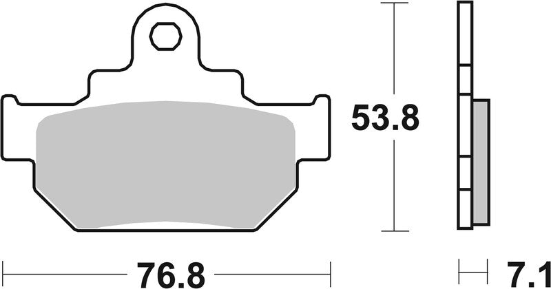 BREMB BRAKE PADS 07SU0904 ORGANIC