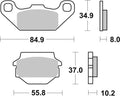 BREMB BRAKE PADS 07SU1121 ORGANIC