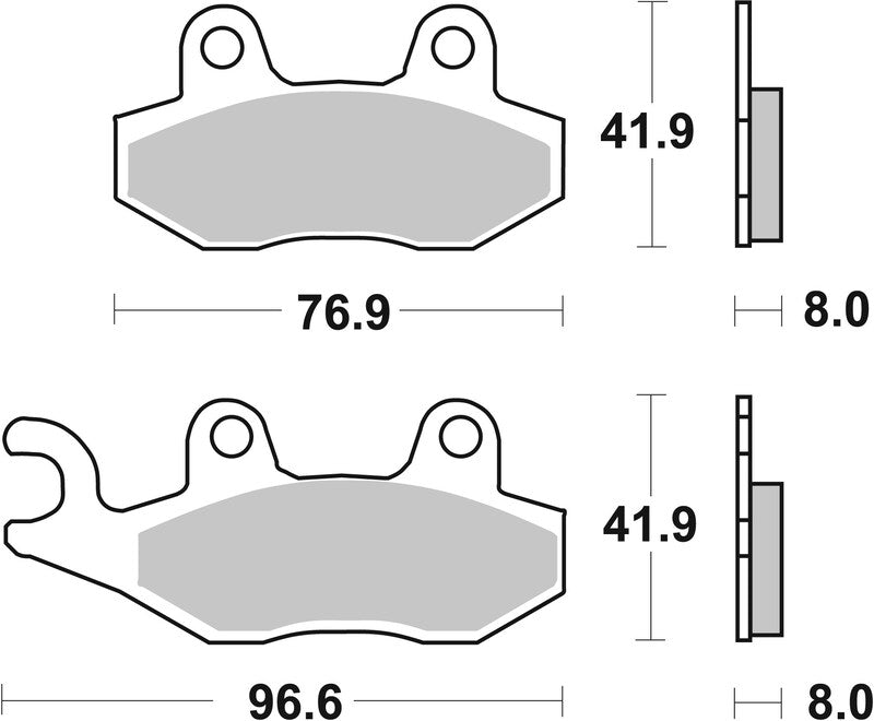 BREMB BRAKE PADS 07SU12SP SINTER METAL