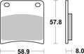 BREMB BRAKE PADS 07SU1306 ORGANIC