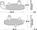 BREMB BRAKE PADS 07SU1509 ORGANIC