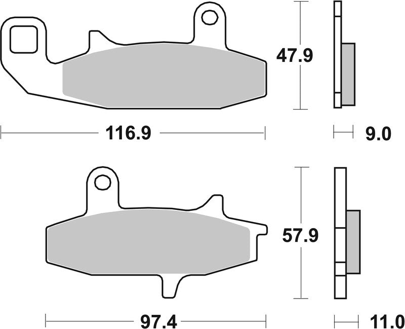 BREMB BRAKE PADS 07SU15SA SINTER METAL