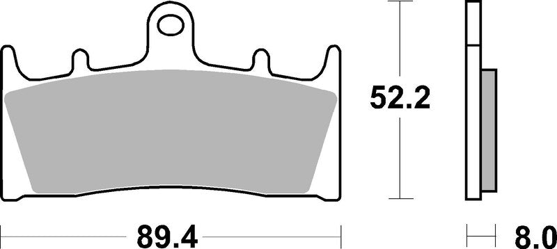 BREMB BRAKE PADS 07SU19LA SINTER METAL
