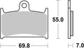BREMB BRAKE PADS 07SU22SA SINTER METAL