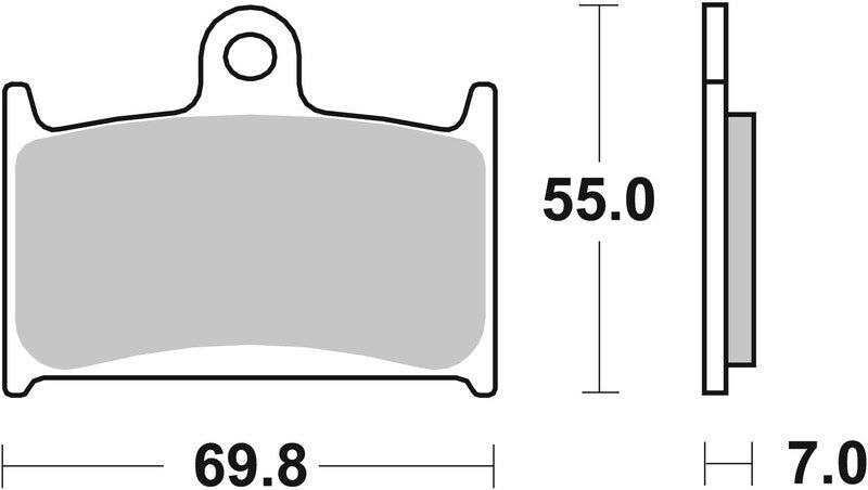 BREMB BRAKE PADS 07SU22SA SINTER METAL