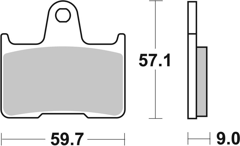 BREMB BRAKE PADS 07SU25SP SINTER METAL