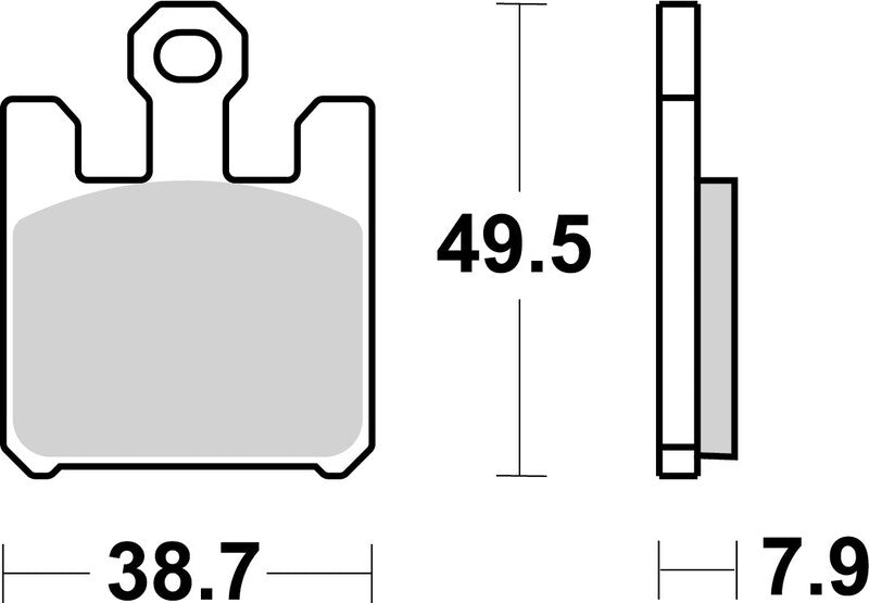 BREMB BRAKE PADS 07SU26LA SINTER METAL