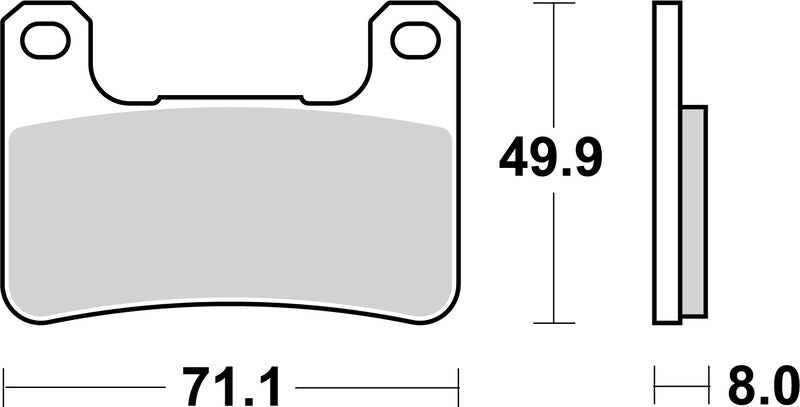 BREMB BRAKE PADS 07SU27SA SINTER METAL