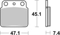 BREMB BRAKE PADS 07SU29SX SINTER METAL