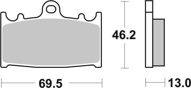 BREMB BRAKE PADS 07SU30SP SINTER METAL