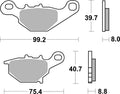 BREMB BRAKE PADS 07SU31SD SINTER METAL