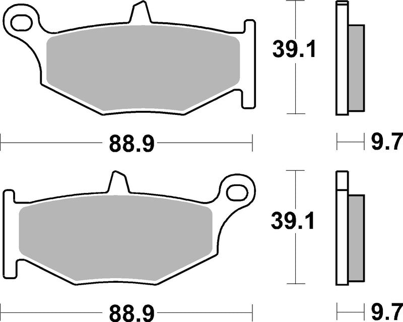 BREMB BRAKE PADS 07SU32SP SINTER METAL