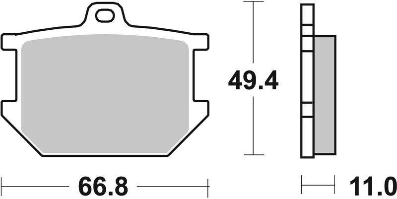 BREMB BRAKE PADS 07YA0309 ORGANIC