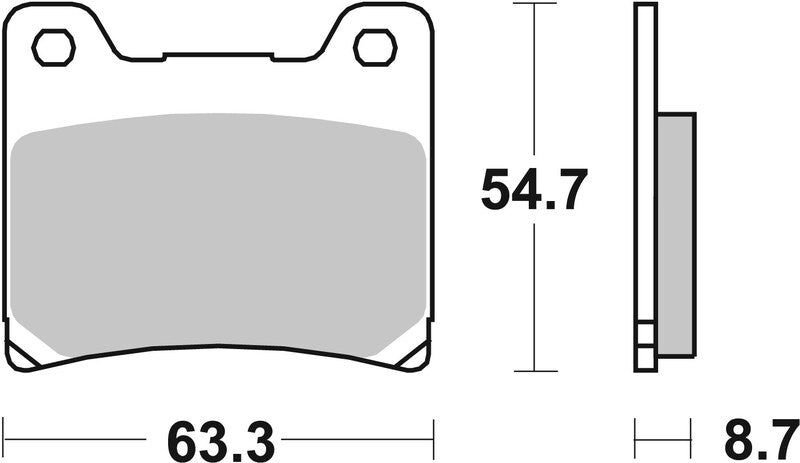 BREMB BRAKE PADS 07YA11SA SINTER METAL