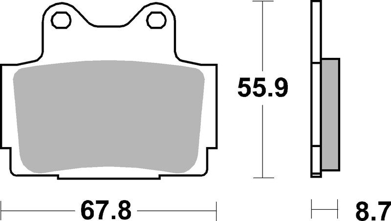 BREMB BRAKE PADS 07YA1207 ORGANIC