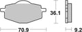 BREMB BRAKE PADS 07YA14SX SINTER METAL