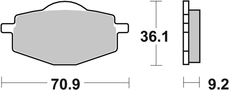 BREMB BRAKE PADS 07YA14SX SINTER METAL