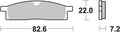 BREMB BRAKE PADS 07YA16SX SINTER METAL