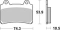 BREMB BRAKE PADS 07YA17SA SINTER METAL