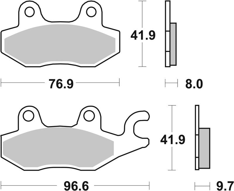 BREMB BRAKE PADS 07YA20SP SINTER METAL