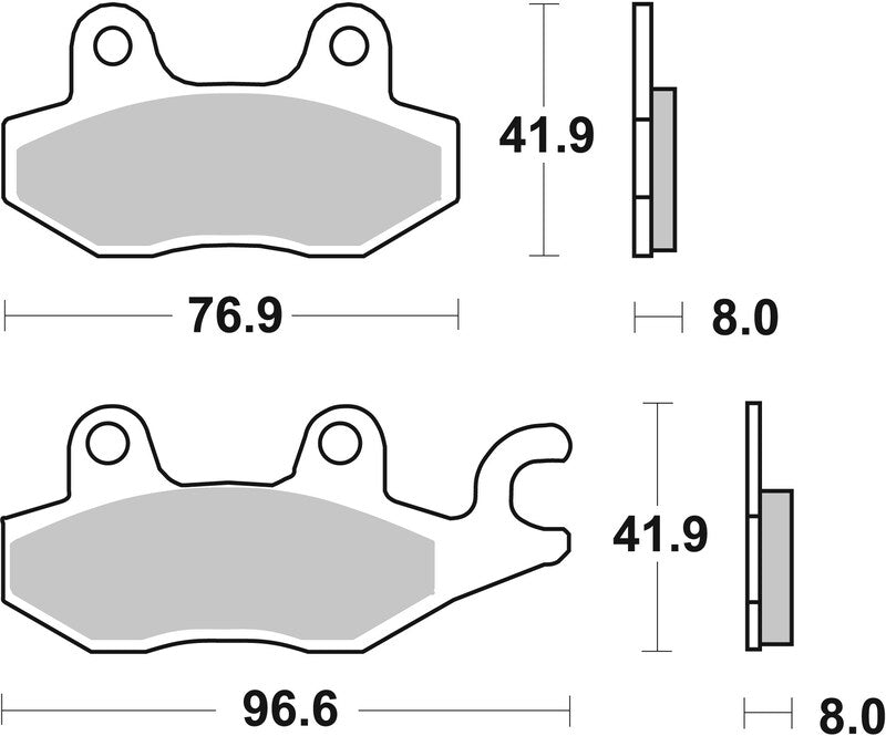 BREMB BRAKE PADS 07YA22SD SINTER METAL