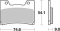 BREMB BRAKE PADS 07YA24SA SINTER METAL