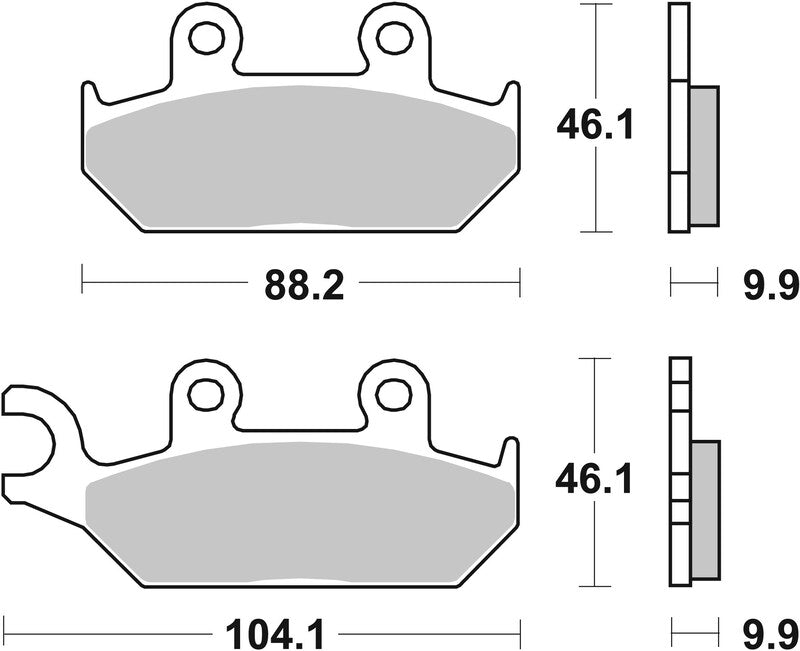 BREMB BRAKE PADS 07YA25SA SINTER METAL