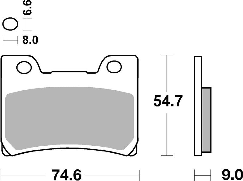 BREMB BRAKE PADS 07YA2609 ORGANIC