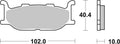 BREMB BRAKE PADS 07YA2709 ORGANIC