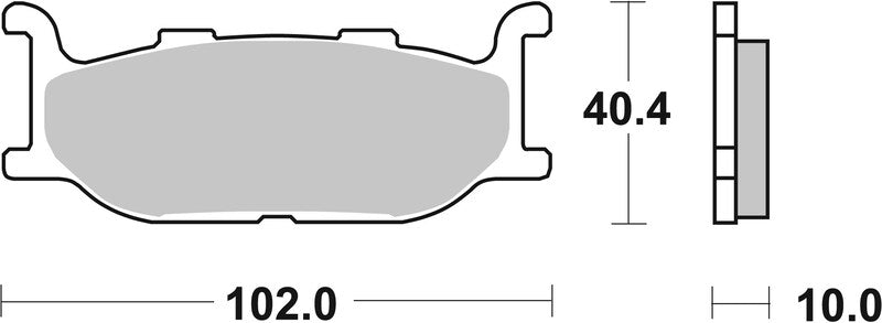 BREMB BRAKE PADS 07YA2709 ORGANIC