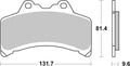 BREMB BRAKE PADS 07YA3108 ORGANIC