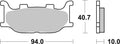 BREMB BRAKE PADS 07YA3408 ORGANIC