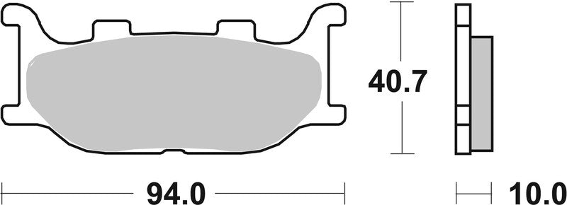 BREMB BRAKE PADS 07YA3408 ORGANIC