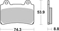 BREMB BRAKE PADS 07YA3507 ORGANIC