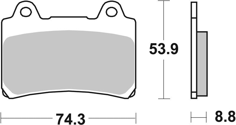 BREMB BRAKE PADS 07YA3507 ORGANIC