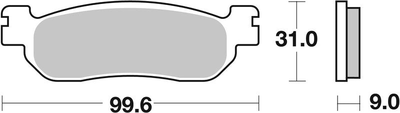 BREMB BRAKE PADS 07YA3707 ORGANIC