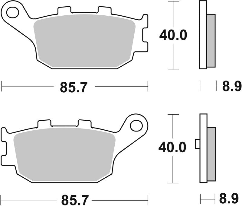 BREMB BRAKE PADS 07053XS SINTER METAL