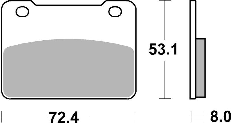 BREMB BRAKE PADS 07101XS SINTER METAL