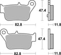 BREMB BRAKE PADS 07103XS SINTER METAL