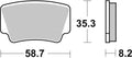 BREMB BRAKE PADS 07GR08SD SINTER METAL