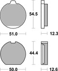 BREMB BRAKE PADS 07KA0223 ORGANIC