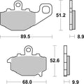 BREMB BRAKE PADS 07KA1617 ORGANIC