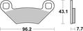 BREMB BRAKE PADS 07PO11SD SINTER METAL