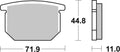 BREMB BRAKE PADS 07SU0412 ORGANIC