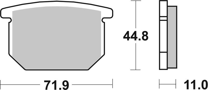 BREMB BRAKE PADS 07SU0412 ORGANIC